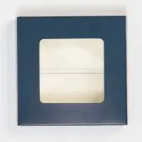 Коробка для шоколада, кондитерская упаковка, &laquo;С уважением&raquo;, с окном, 10.2 х 1.4 х 10.2 см