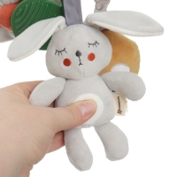 Подвеска - погремушка «Зайка Бонни», прорез, пищалка, шуршалка, на кроватку, коляску, Крошка Я Подвеска - погремушка «Зайка Бонни», прорез, пищалка, шуршалка, на кроватку, коляску, Крошка Я