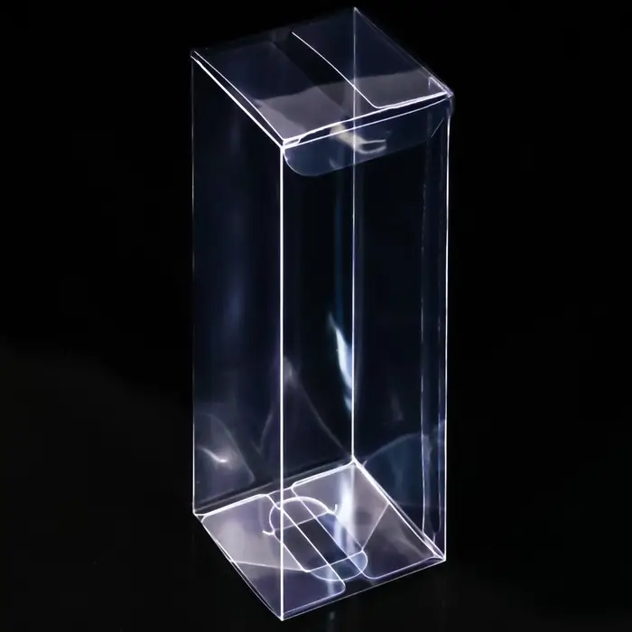 Складная прозрачная коробка из PVC, для упаковки подарков, 5&times;5&times;15 см