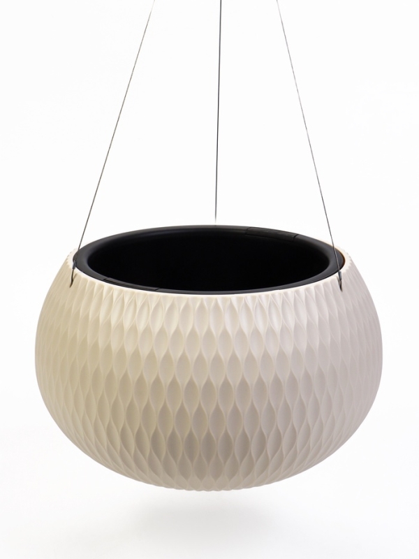 Кашпо "Жемчужина" 7л подвесное, бежевый