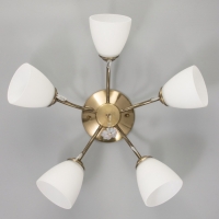 Люстра "Луиза" 5х40Вт Е27 бронза 58х58х26см