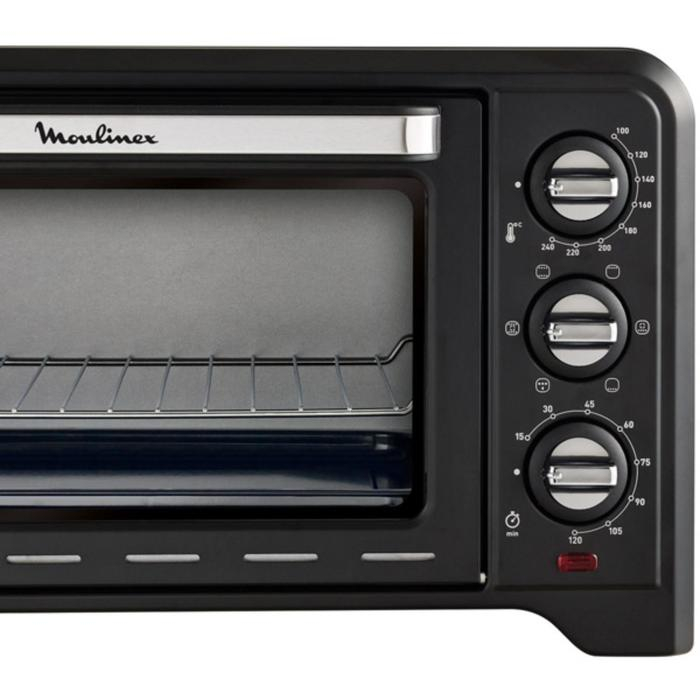 Мини-печь Moulinex OX464810, 1600 Вт, 33 л, 240°С, 6 программ, чёрная Мини-печь Moulinex OX464810, 1600 Вт, 33 л, 240°С, 6 программ, чёрная