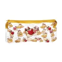 Пенал  мягкий 1 отд. плоский 95*205 Calligrata ПВХ "Кто здесь красотка?" Котики