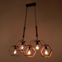 Светильник BayerLux 85217/5 E27 40Вт черный 78х16х62-117 см