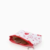 Кошелек жен 13-01-01 Июнь2503, 11*3,5*8,5 см, отд на молнии, белый-красный