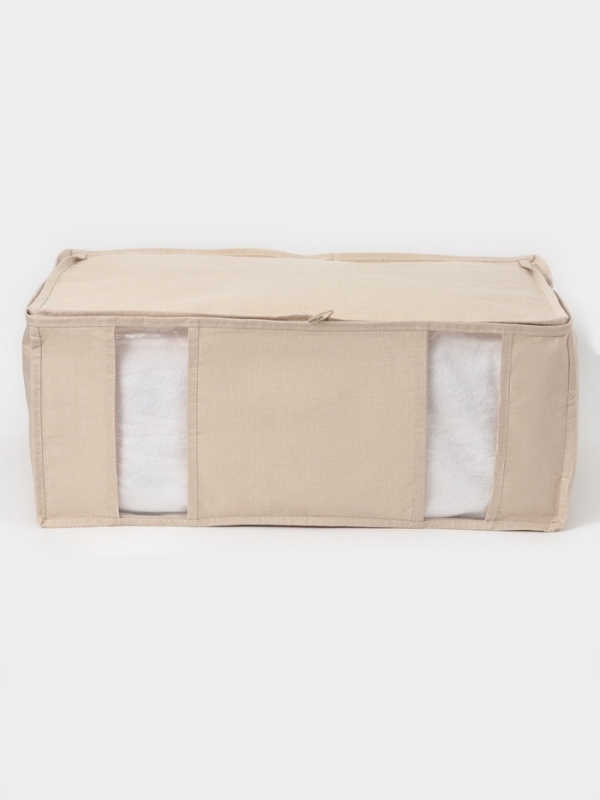 Корф для хранения вещей LaDо́m, размеры 60х40х22 см, цвет бежевый, материал батист