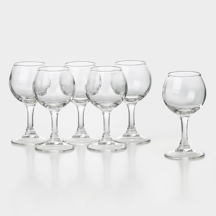 Набор стеклянных рюмок &laquo;Французский ресторанчик&raquo;, 65 мл, 6 шт