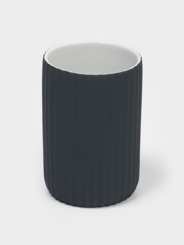 Набор для ванной "Лайн" 4 предмета (дозатор для мыла, стакан, 2 стакана,  мыльница)