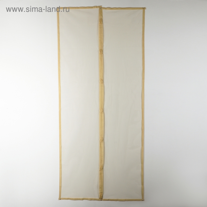 Сетка антимоскитная на магнитах для защиты от насекомых, 80&times;210 см, бежевая