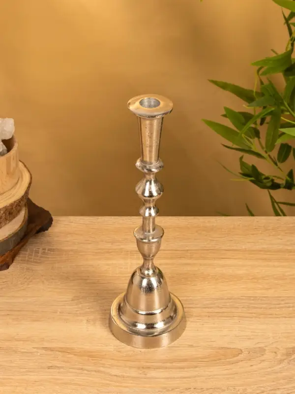 Подсвечник "Юла" 9,5х9,5х32 см, алюминий