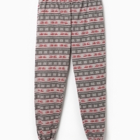 Комплект домашний мужской (лонгслив и брюки), цвет серый, размер 56