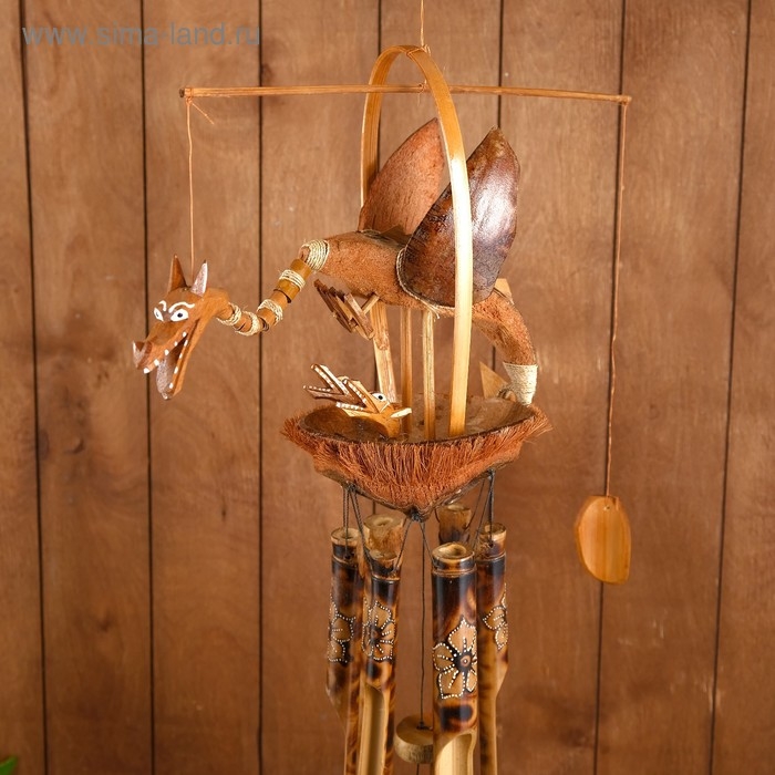 Музыка ветра "Дракоши" бамбук 40х15х100 см