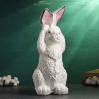 Копилка "Заяц ушастый" белый, 17х18х42см Копилка "Заяц ушастый" белый, 17х18х42см