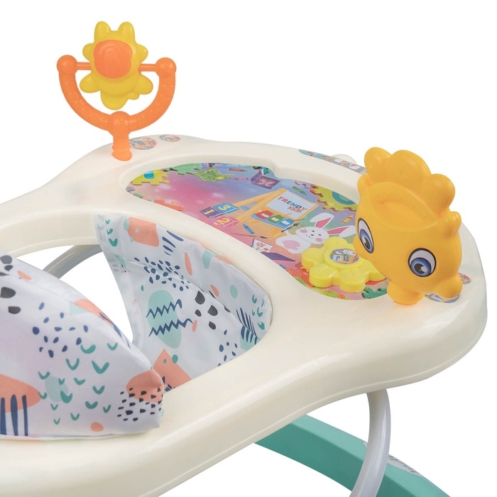 Ходунки Ходунки "Солнышко С" 7 силик. колес, муз. (упак.7 шт.) (Indigo), бирюзовый