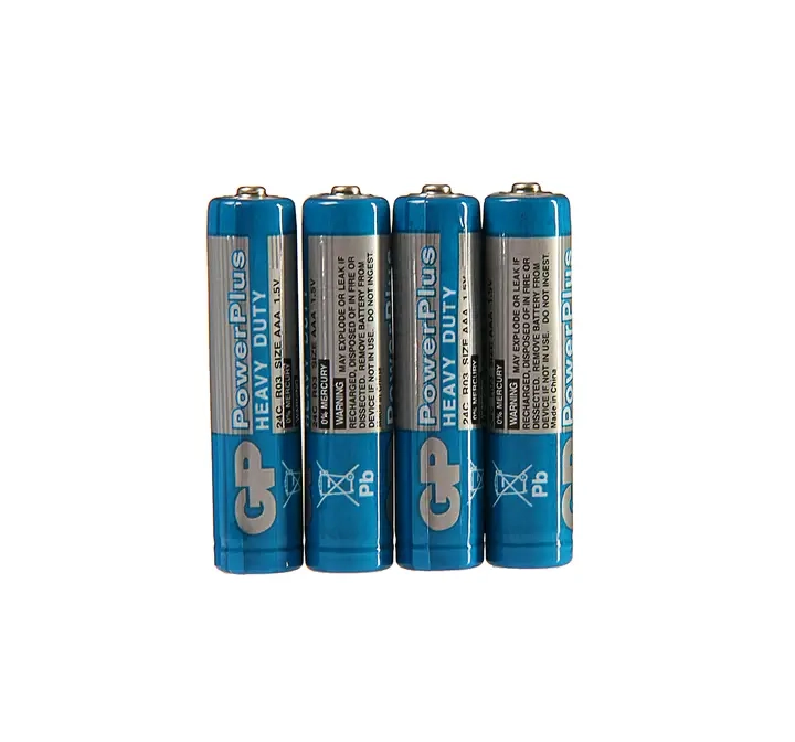 Батарейка GP PowerPlus R03 AAA Shrink 4 Heavy Duty 1.5V