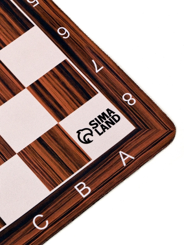 Шахматное поле "Дерево" 40 х 40 х 0.2 см, каучук