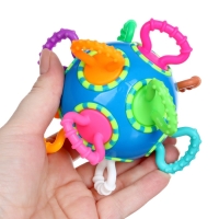 Погремушка Крошка Я &laquo;Шар трещотка&raquo;, синий