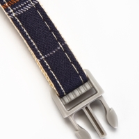 Ошейник "Джентельмен в клеточку", 40 х 1,5 см, коричневый