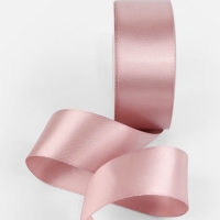 Лента атласная двухсторонняя №164 38мм*25&plusmn;1м пудровый TR