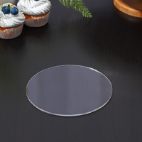 Подложка акриловая, круг d=15 см, h=0,3 см, цвет прозрачный Подложка акриловая, круг d=15 см, h=0,3 см, цвет прозрачный