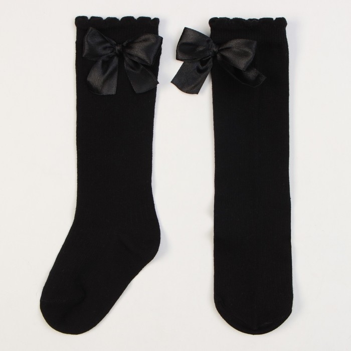 Гольфы Крошка Я &laquo;Бантик&raquo; 12-14 см, черный