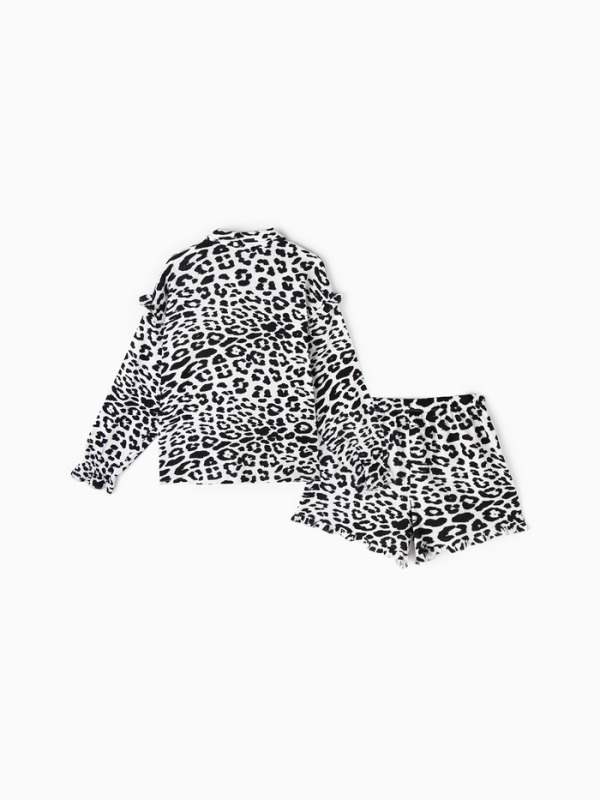 Комплект женский (рубашка, шорты) KAFTAN "Муслин: leopard" р. 52-54