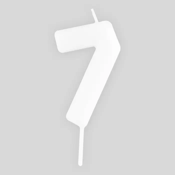 Свеча для торта, цифра &laquo;7&raquo;, светится в темноте, 3,8 х 8 см