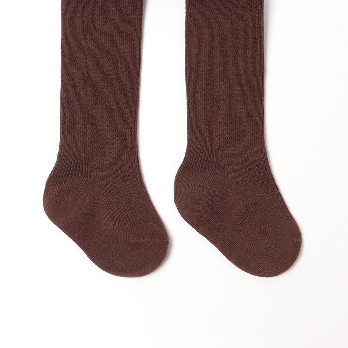 Колготки детские с лямками MINAKU, цв.коричневый, рост 62-68