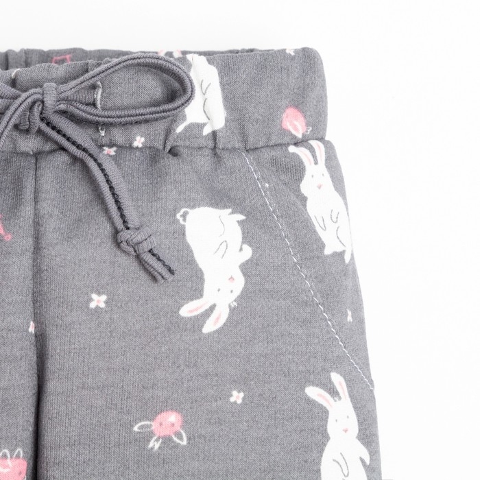 Ползунки-штанишки Крошка Я Ползунки-штанишки Крошка Я "Princess", рост 68-74 см, цвет серый