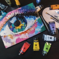 Краска акриловая художественная туба 75 мл, BRAUBERG "Белила титановые" Краска акриловая художественная туба 75 мл, BRAUBERG "Белила титановые"