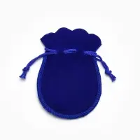 Мешочек бархатный, 7&times;9 (размер полезной части 7&times;6), синий