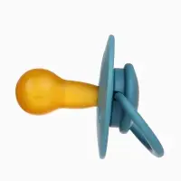 Набор классических пустышек, 2 шт., латекс, серый/серо-синий, в контейнере, от 6 мес., M&B