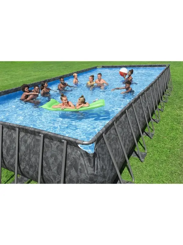 Бассейн каркасный Power Steel 956 х 488 х 132 см (фильтр-насос,лестница,тент) 561KJ