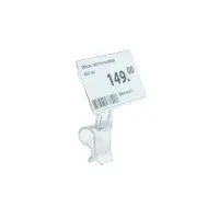 Ценникодержатель &laquo;Дели&raquo; с зажимом для гастроёмкостей, 2&times;2&times;4 см, цвет прозрачный