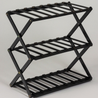 Подставка для цветов Greengo, 3 полки, 50 &times; 25 &times; 46 см, напольная, бамбук, чёрная