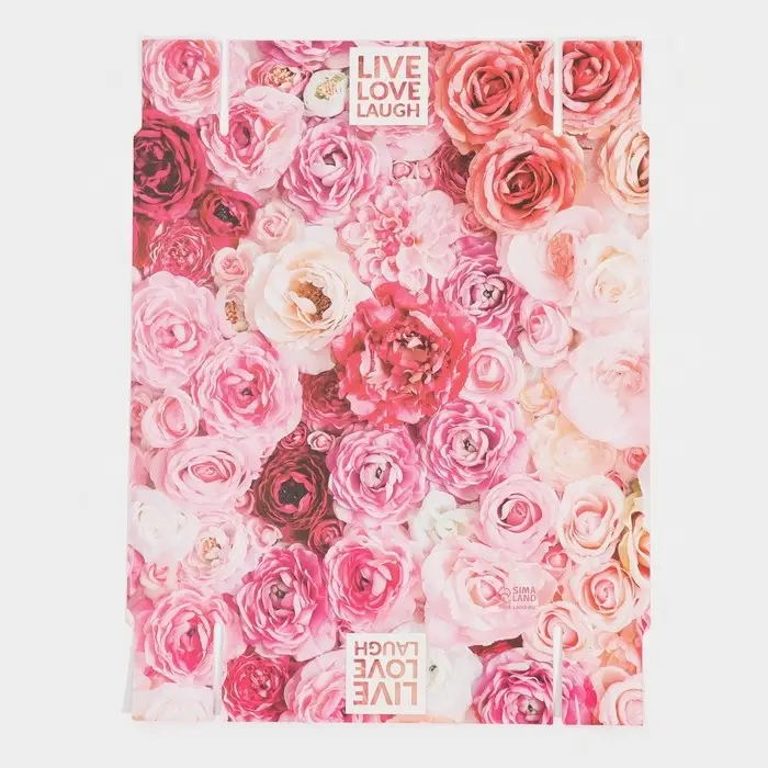 Кондитерская упаковка, коробка для макарун с PVC крышкой, Live Love Laugh, 18 х 12 х 3.5 см