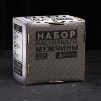 Набор &laquo;Самозанятый&raquo;, стакан стеклянный 250 мл, камни для виски, щипцы