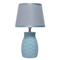 Лампа настольная 16249/1BL Е14 40Вт синий/плетёнка  20х20х33,5 см RISALUX