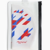 Шапочка для плавания взрослая ONLYTOP &laquo;Триколор&raquo;, силиконовая, обхват 54-60 см