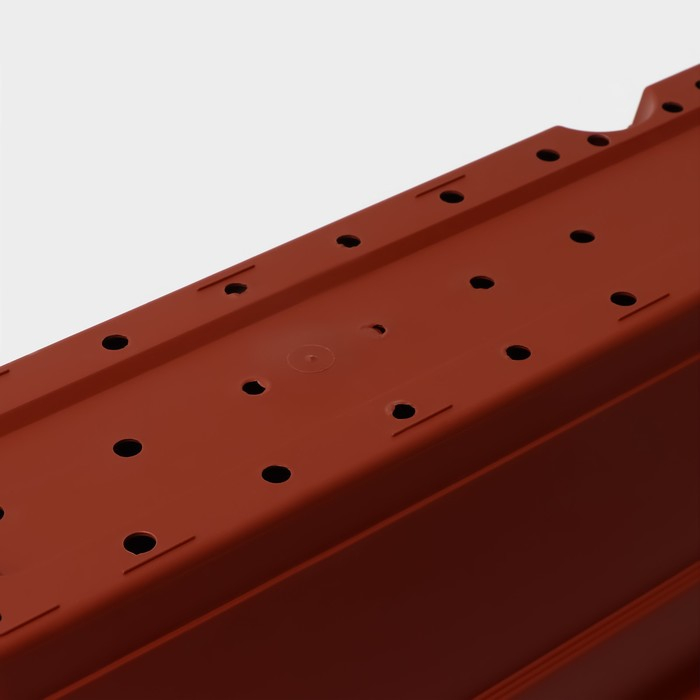 Ящик балконный для цветов, 80 см, 16 л, цвет терракотовый Ящик балконный для цветов, 80 см, 16 л, цвет терракотовый