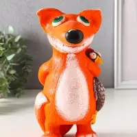 Копилка для денег &laquo;Хитрый лис&raquo;, гипс, 25&times;13.5&times;13.5 см