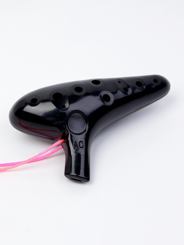 Окарина Music Life 12 отверстий, черная, 14,8 х 9,2 х 4,6 см