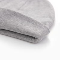 Шапка детская, цвет серый меланж, размер 46-48