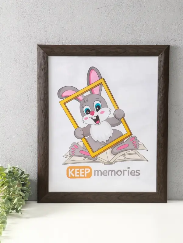 Фоторамка для фото 40х50 см "Luxe Elegance" пластик, коричневый, (пластик экран)