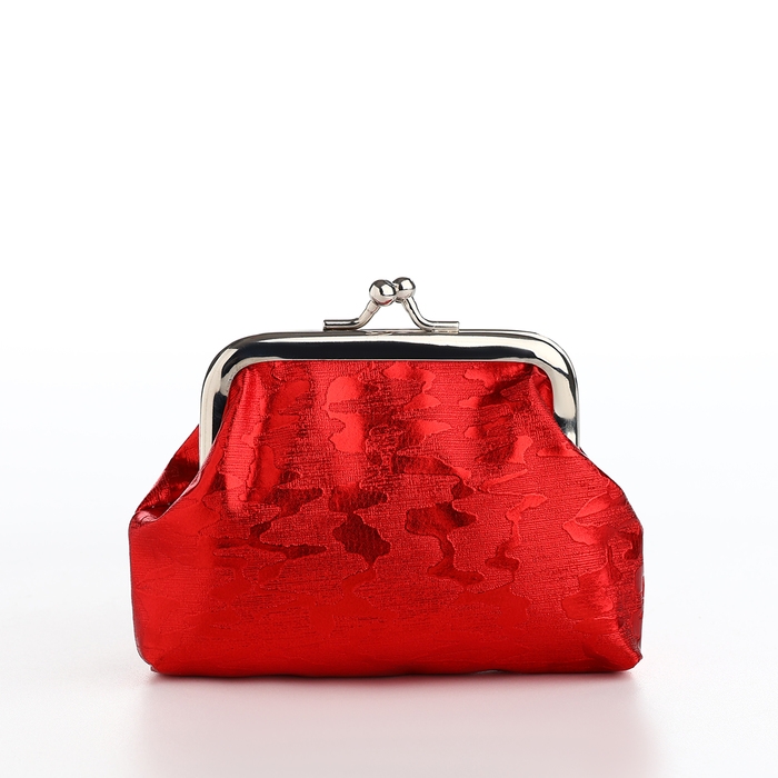 Кошелёк женский на фермуаре, цвет красный Кошелёк женский на фермуаре, цвет красный