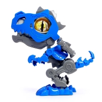 Электронный конструктор динозавр &laquo;Динобот&raquo;, со звуком и подсветкой, на батарейках, цвет МИКС