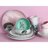 Тарелка керамическая &laquo;Ёжик&raquo;, 25.5 см, цвет белый