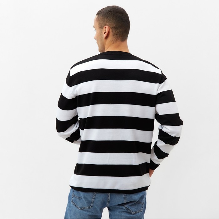 Джемпер мужской MINAKU: Knitwear collection цвет черный,р-р 44 Джемпер мужской MINAKU: Knitwear collection цвет черный,р-р 44