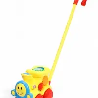 Каталка на палочке "Паровозик" с шестеренками