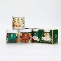 Соль для ванны, набор 3 шт х 200 г, мандарин, яблочный пунш, имбирное печенье, URAL LAB